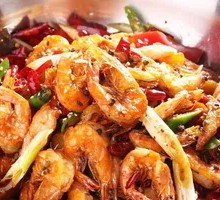 Spicy Stir-Fried Prawns