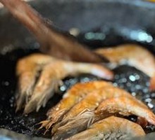 Shrimp with Enoki Mushrooms