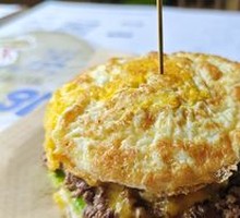 Keto Double Egg Double Real Beef Burger