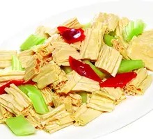 Celery with Tofu Skin Salad