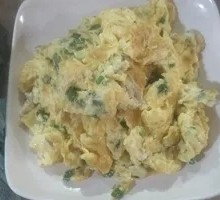 Scallion omelette