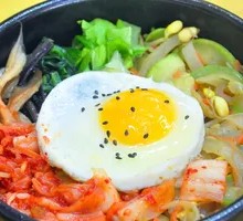 Spicy Kimchi Stone Bowl Rice