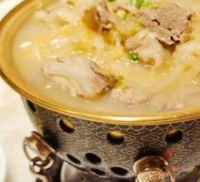 Spicy Acidic Bone Soup in Copper Pot