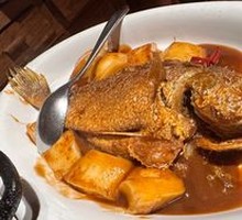 Stir-fried Yellow Croaker with Handmade Rice Cake