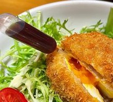 Pork Cutlet with Hot Spring Egg