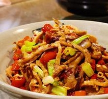 Smoked Bamboo Shoots with Preserved Pork