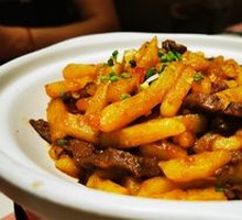 Beef and Potato Strips