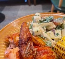 Marinated BBQ Chicken Pineapple Salad