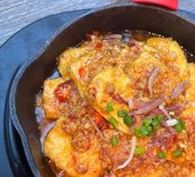 Garlic Ham Braised Tofu