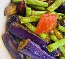Eggplant and Green Beans