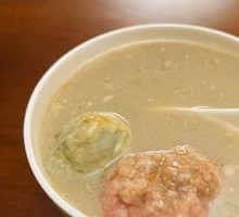 Century Egg and Pork Dumpling Soup