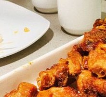 Grilled Pork with Large Skewers