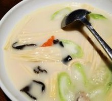 Bamboo Shoots with Fresh Tofu Skin Soup