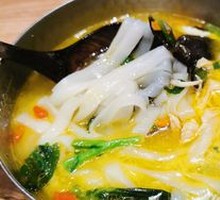 Goji Mushroom Chicken Soup with Handmade Noodles