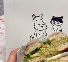 Basil Chicken Shrimp Bagel