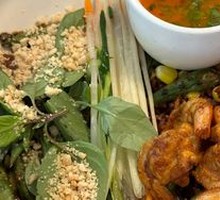 Thai Shrimp Bowl with Spicy Green Sauce