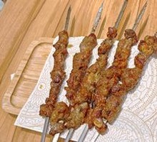 Lamb Skewers on Iron Rods