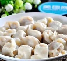 Pork and scallion dumplings