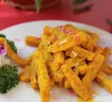 Egg Yolk Baked Pumpkin