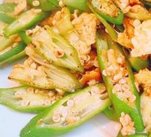 Egg Stir-Fried Okra