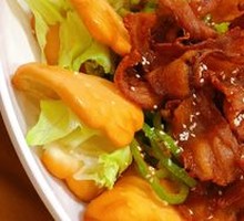 Meat-filled flatbread