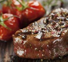 Australian Sirloin with Slow-Cooked Shiitake and Black Pepper Sauce