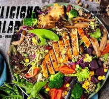Grilled Chicken Breast with Shiitake Salad