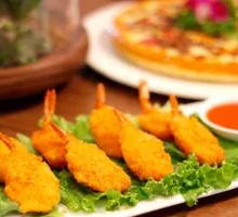 Golden Butterfly Shrimp