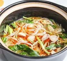 Shiitake Meatball Noodle Soup