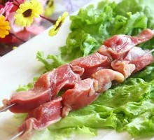 Grilled Chicken Gizzard Skewers