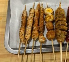 Grilled Skewers (Chicken, Quail Eggs, Wheat Gluten, Chinese Sausage)