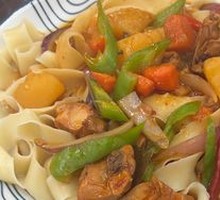 Large Plate Chicken Noodles