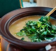 Crab Roe Rice Porridge