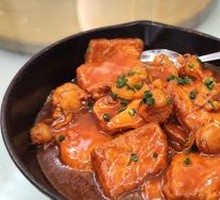 Pan-Seared Abalone Sauce Braised Tofu