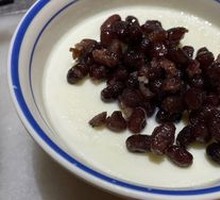 Red Bean Double-Layer Milk Pudding