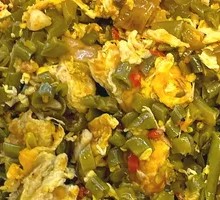 Egg stir-fry with green beans