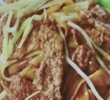 Sausage Fried Rice Noodles