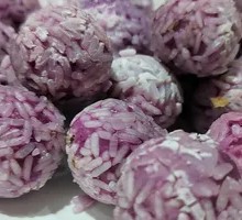 Glutinous Rice Purple Sweet Potato Balls