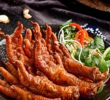 Braised Chicken Feet with Tiger Skin