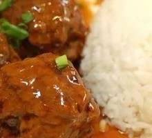 Braised Pork Meatballs with Rice