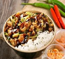 Honey-glazed BBQ Rice Bowl