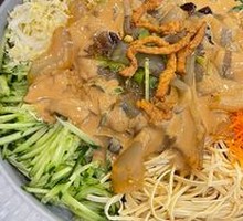 Northeastern Cold Noodles with Pork Stir-Fry