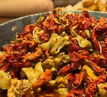 Stewed Chicken with Pig Intestines