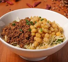 Spicy Pork and Pea Noodles