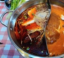 Spicy Tomato Hot Pot with Dual Broths