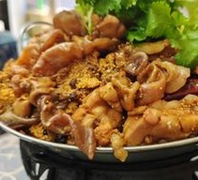 Stewed Fish Offal in Pot