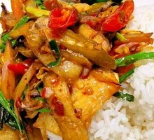 Sour and Spicy Twice-Cooked Pork Rice
