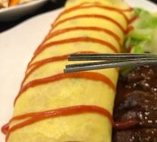 Steak Omelet Rice