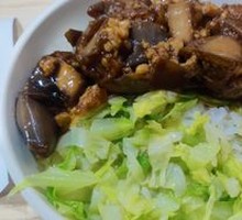 Double Pepper Pork Minced Eggplant Rice