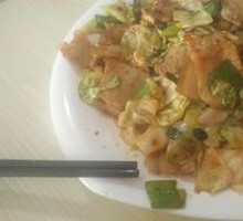 Cabbage and Pork Belly Rice Bowl